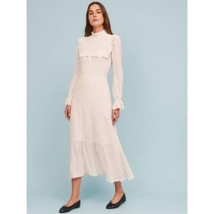 Reformation Cream Maxi Dress